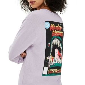 NWT Topshop Retro Wonder Woman Top SZ M